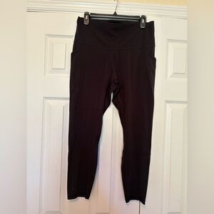 Used Lululemon black leggings. Size 12. Pilling on the thighs and on waistband.